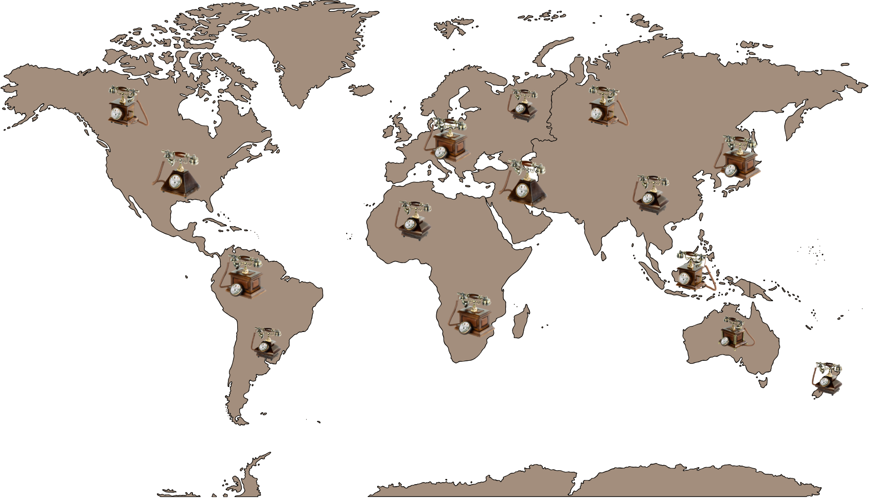 WorldMap - EventJinny AI photo booth and video guestbook