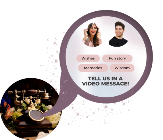 What do you mean by - Customizable WELCOME video - EventJinny AI photo booth and video guestbook